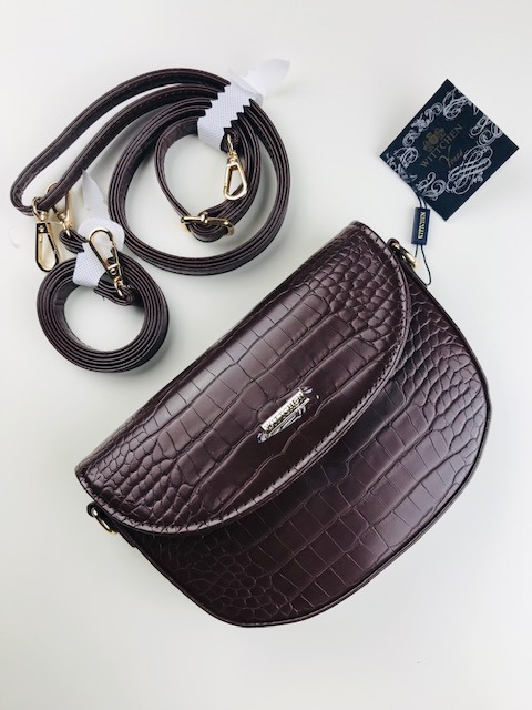 mała torebka  z krokodylim printem WITTCHEN