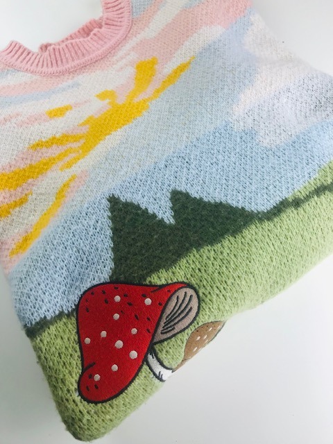 sweter z muchomorem CLOCKHOUSE