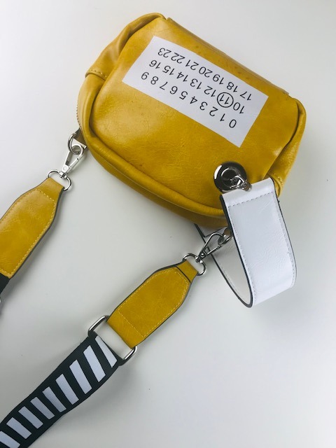 torebka żółta "cyferkowa" 