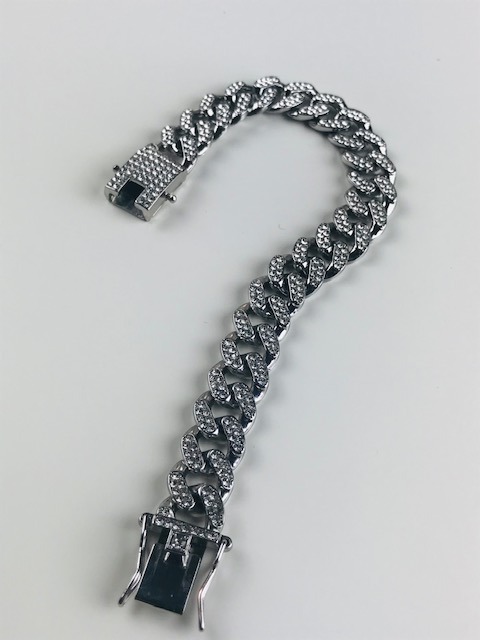 bransoletka wysadzana cyrkoniami 