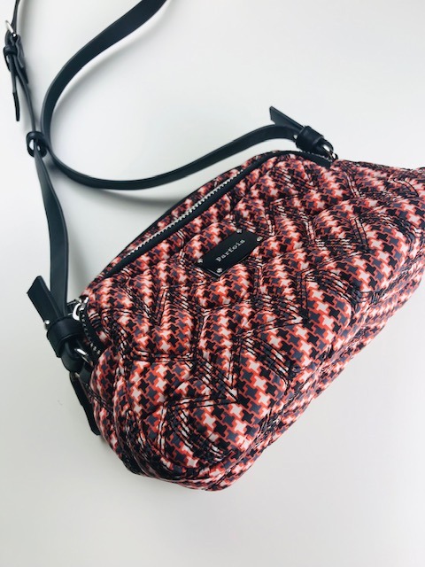 torebka materiałowa w pepitkę PARFOIS 