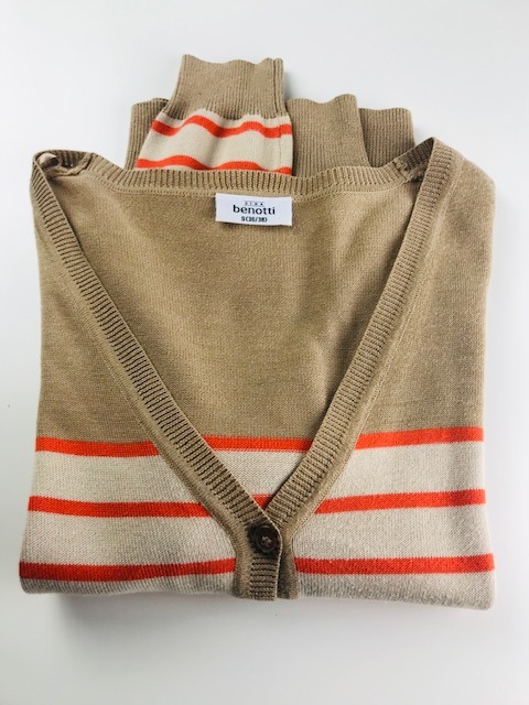 kardigan w paski benotti