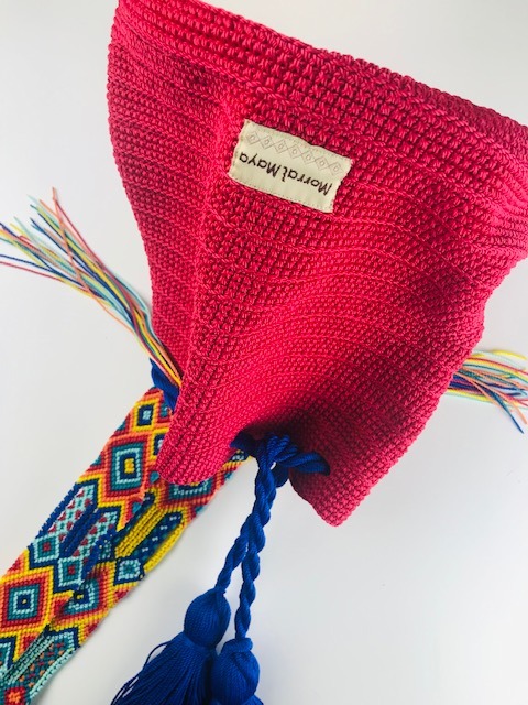 szydełkowy worek etno 