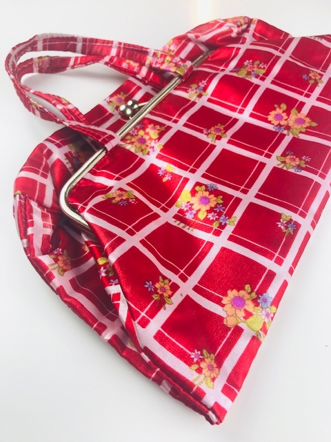 materiałowa torebka vintage 